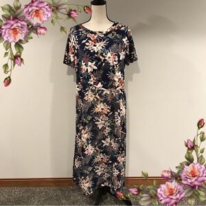 Sweet‎ Rain short sleeve floral tunic / dress size XL